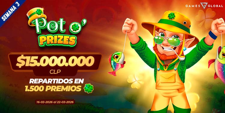 Torneo Pot o’ Prizes por Games Global semana 3